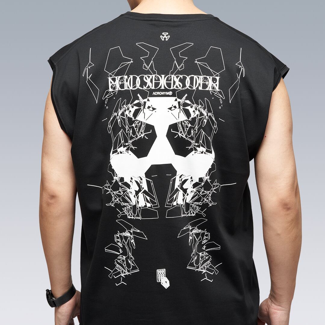 ACRONYM”S25-PR-B NEXT TO SKIN 100%COTTON MERCERIZED SLEEVELESS T