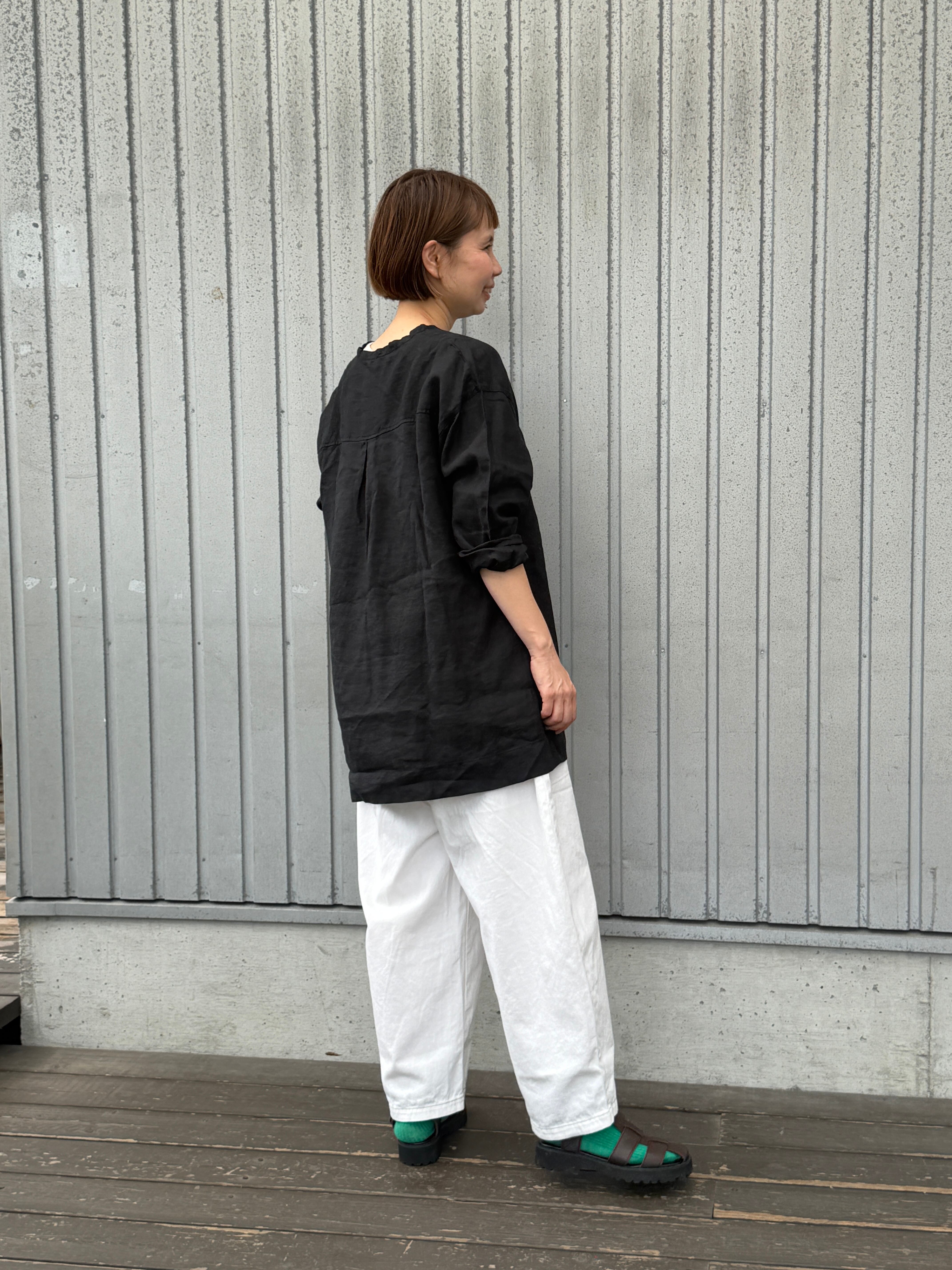 リネン日本製品染め多釦チュニック/ sunvalley/SKT007002 | WACKY