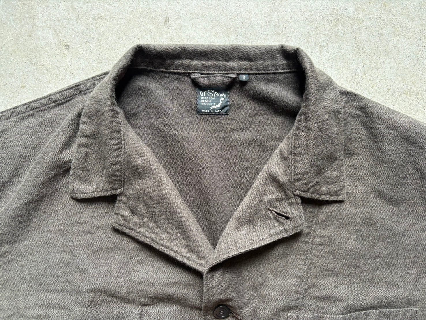 メンズ orslow オアスロウ COTTON LINEN MOLESKIN RELAX FIT SIMPLE