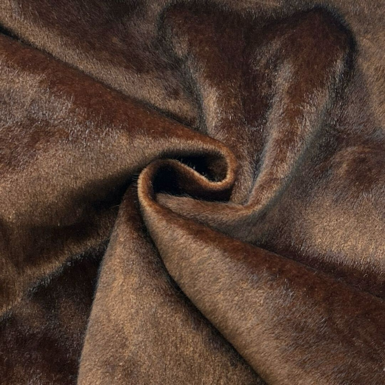 ★NY982◆3.7m◆ラスト1点!アクリルポリエステルベアエコファー生地◆こげ茶