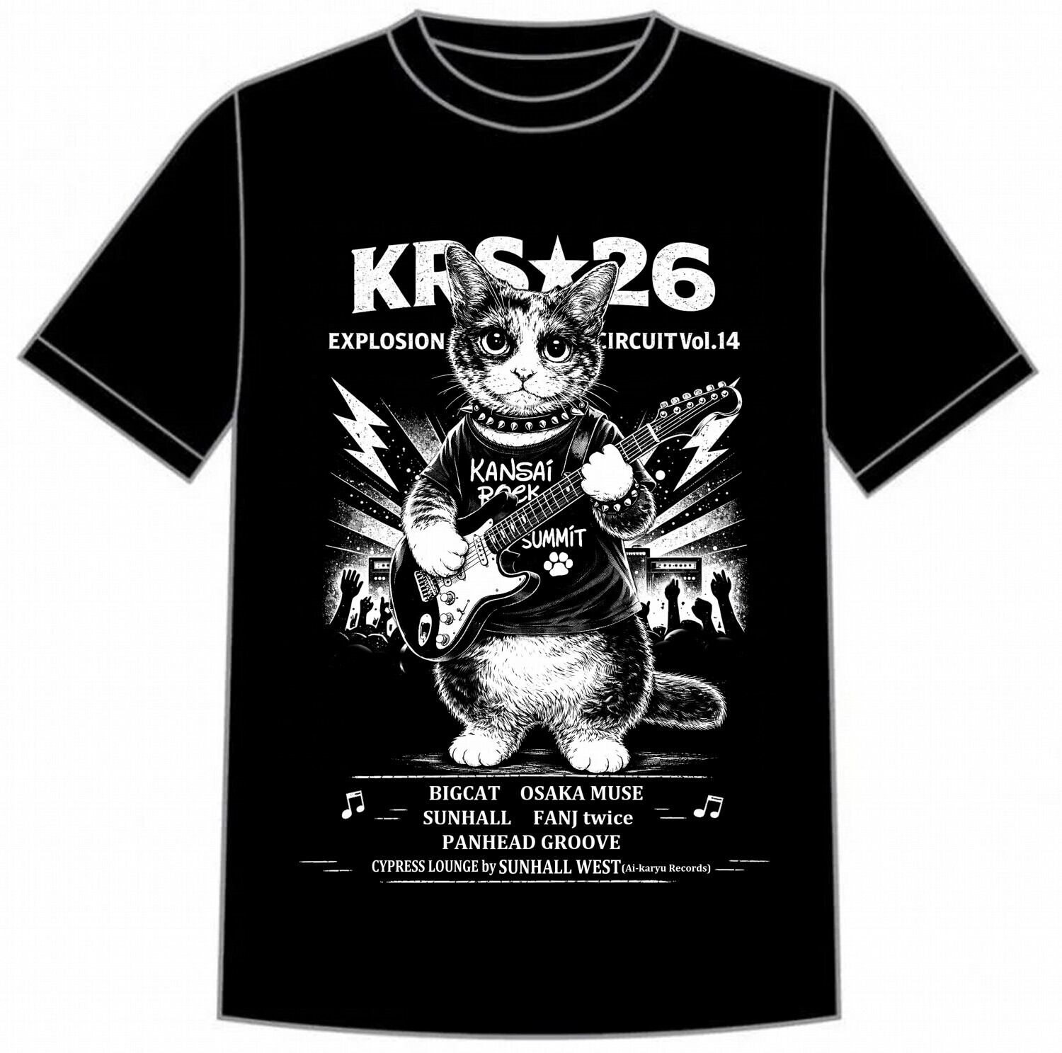 KANSAI ROCK SUMMIT'26 Tシャツ | CROW MUSIC