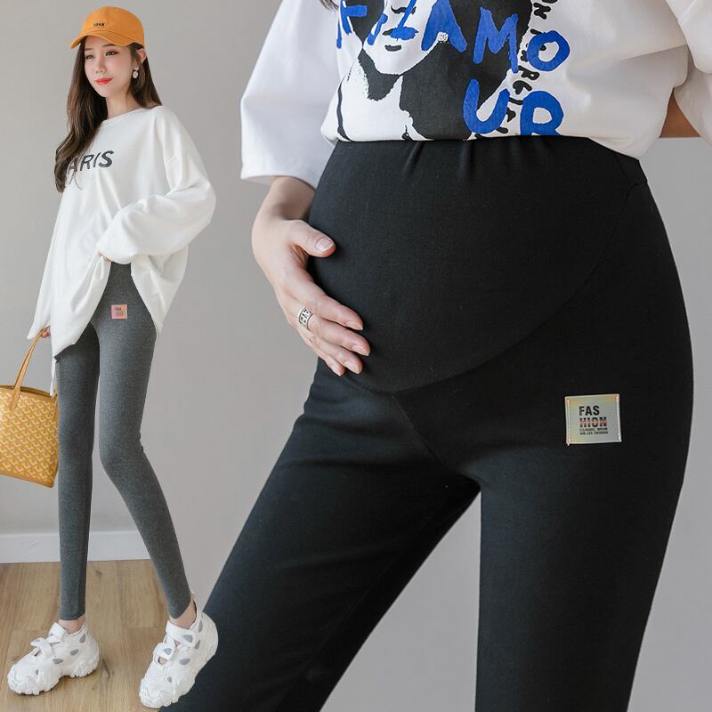 【新作】【送料無料】 2020年春秋トールウエスト妊婦95％コットンパンツ無地マタニティスキニーレギンススリムベリーパンツ スプリング 春物 オータム 秋物 ソリッドカラー AL expec398636416838