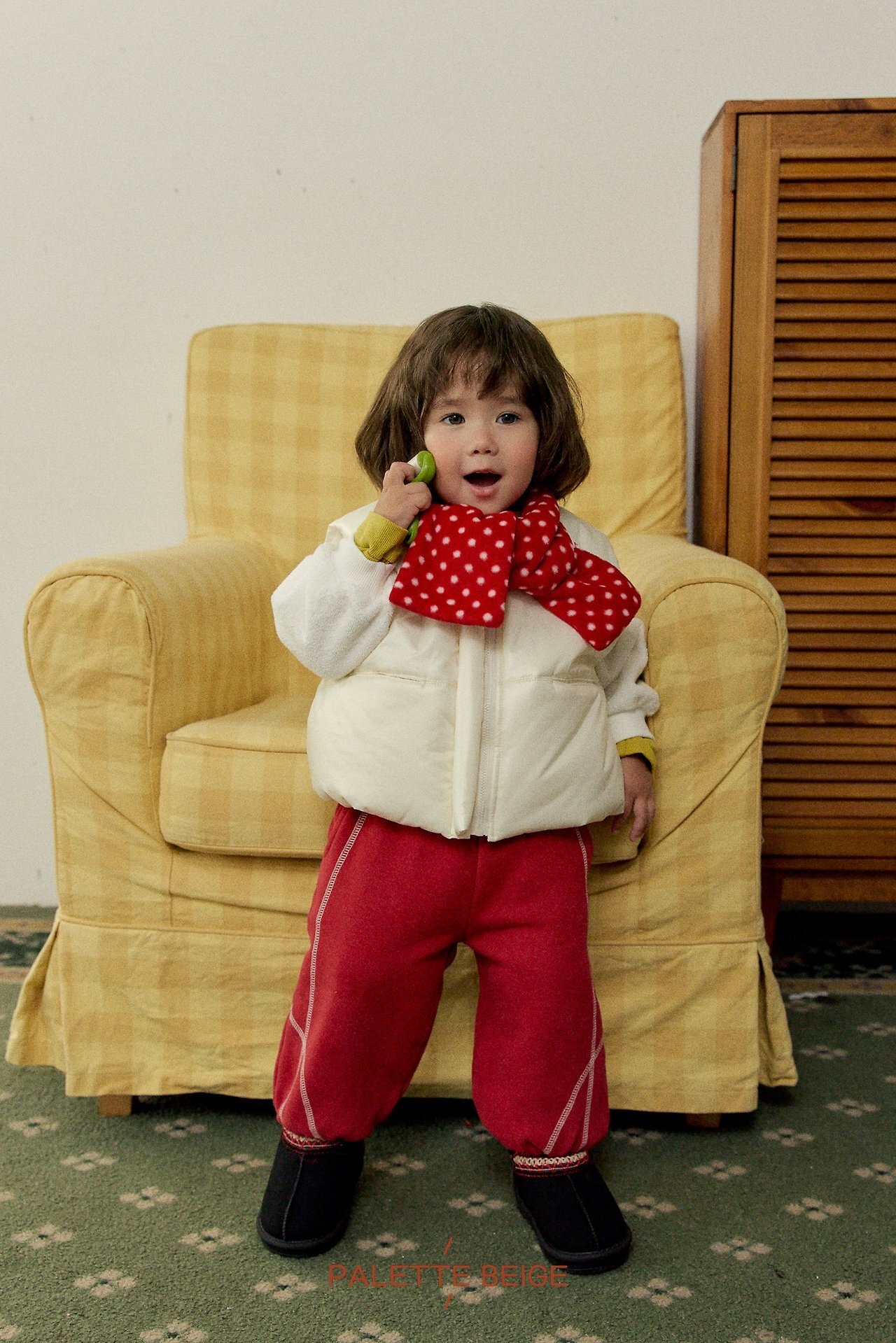 the beige［取寄］volumn padding vest 26winter