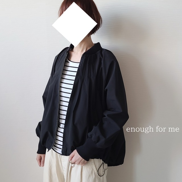 【enough for me】ストレッチタックブルゾン(24005)