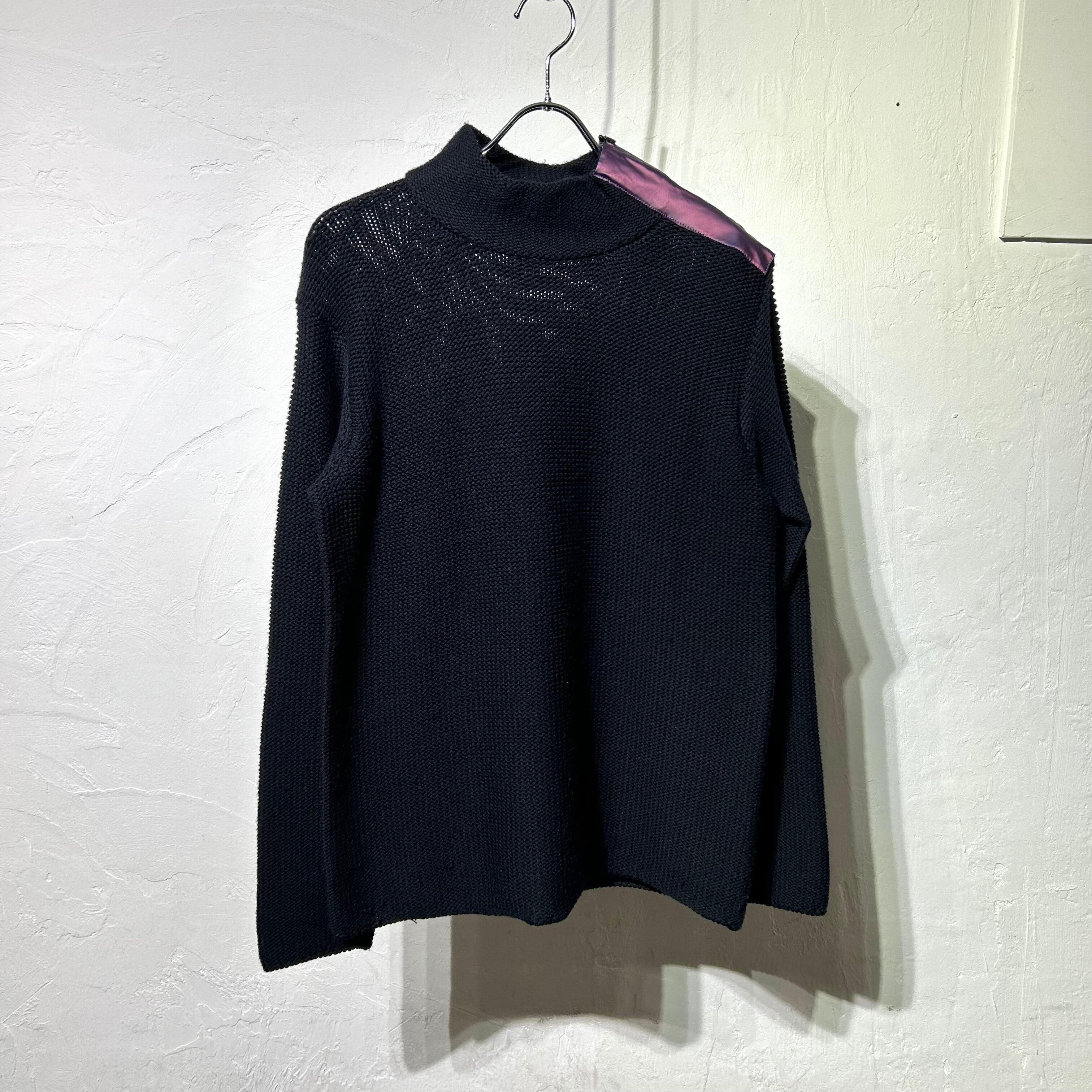 GIORGIO ARMANI Shoulder Zip Knit ITALY製