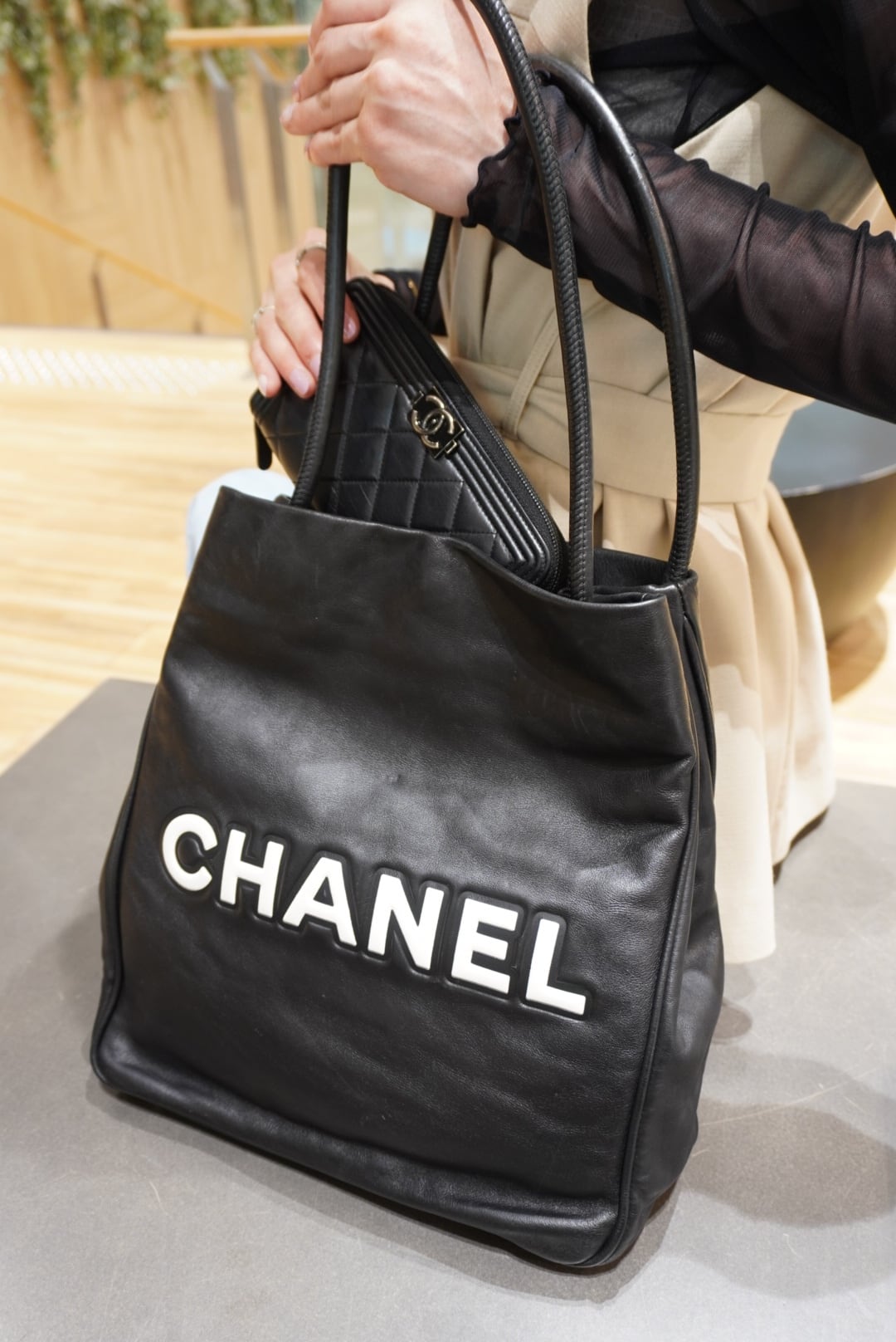 CHANEL シャネル 財布 ブラック ココマーク レザー 長財布 vintage
