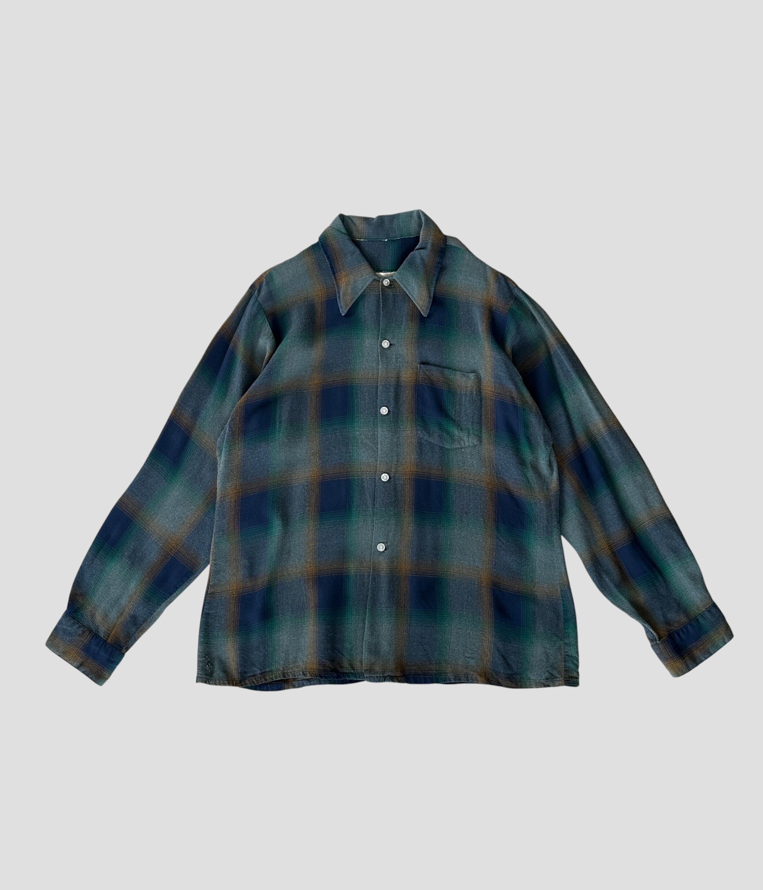 Vintage 60s S Ombre Check Shirt | BEGGARS BANQUET公式通販サイト