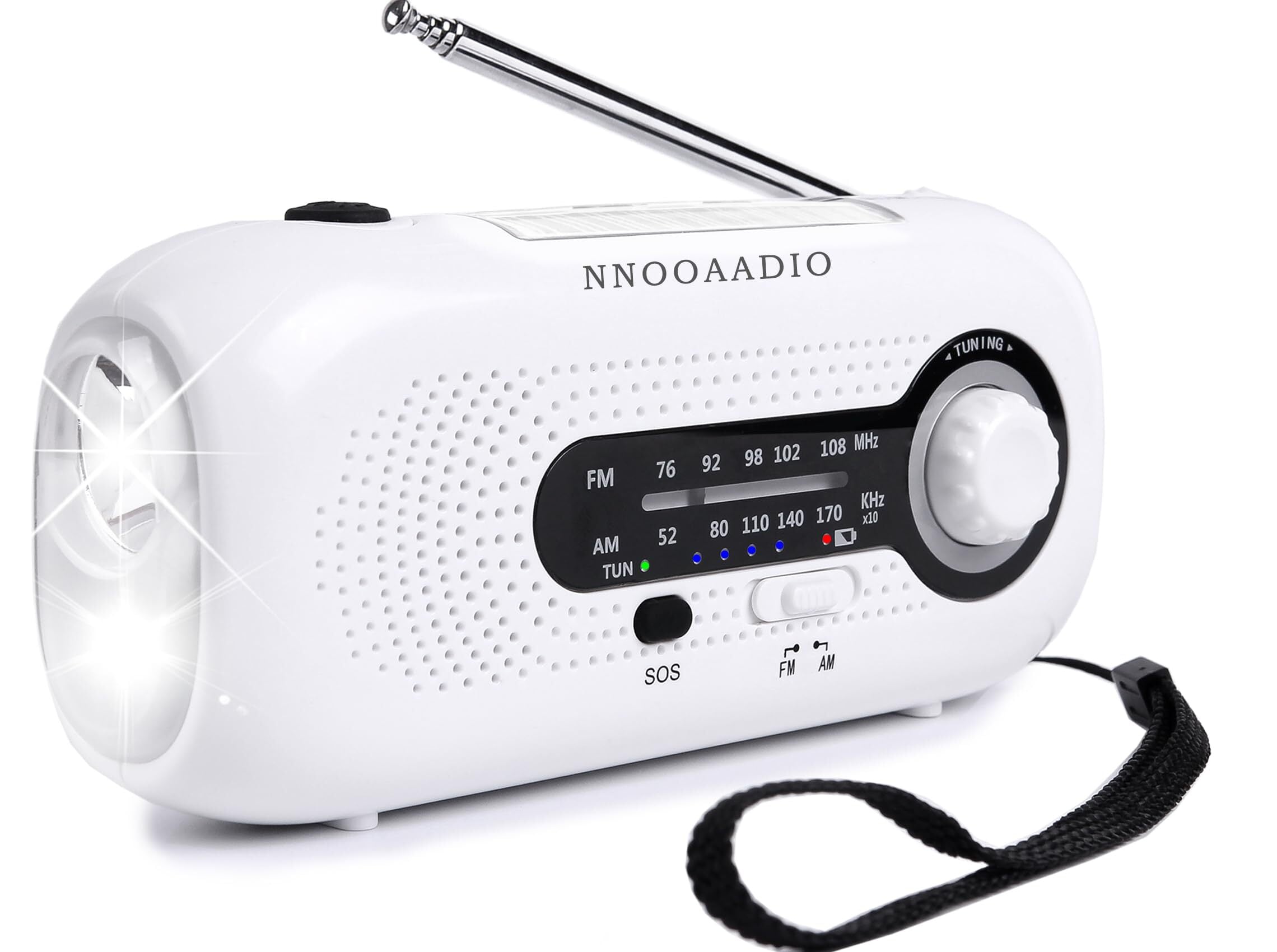 Shinmax防災ラジオ【20000mAh電池内蔵】手回し防災多機能AM/FM対応SOS