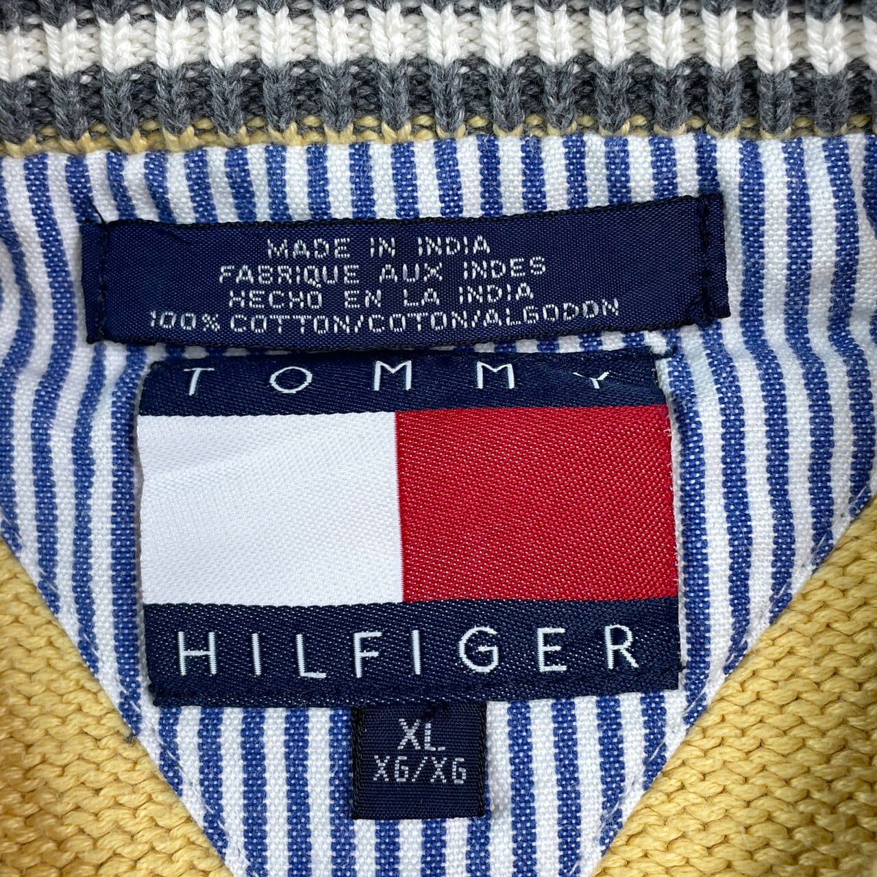 90年代 TOMMY HILFIGER トミーヒルフィガー ワンポイントロゴ刺繍