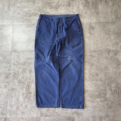 50-60s Vetra フレンチワーク コットン ブルー パンツ W32