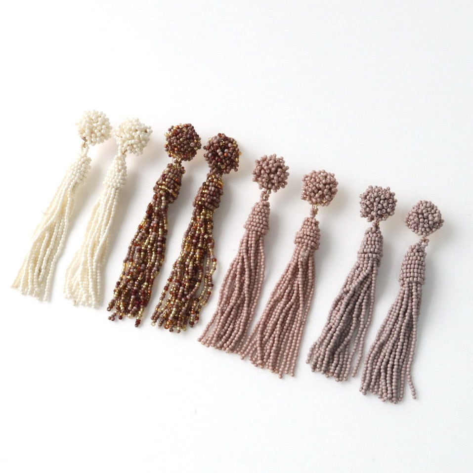 1178】タッセルピアス／イヤリング No.1178 アンティークゴールド