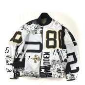 【bomber005】再構築リバーシブルボンバー スポーツユニフォーム×ミリタリー Sports uniform ×Military MIX BOMBER JACKET