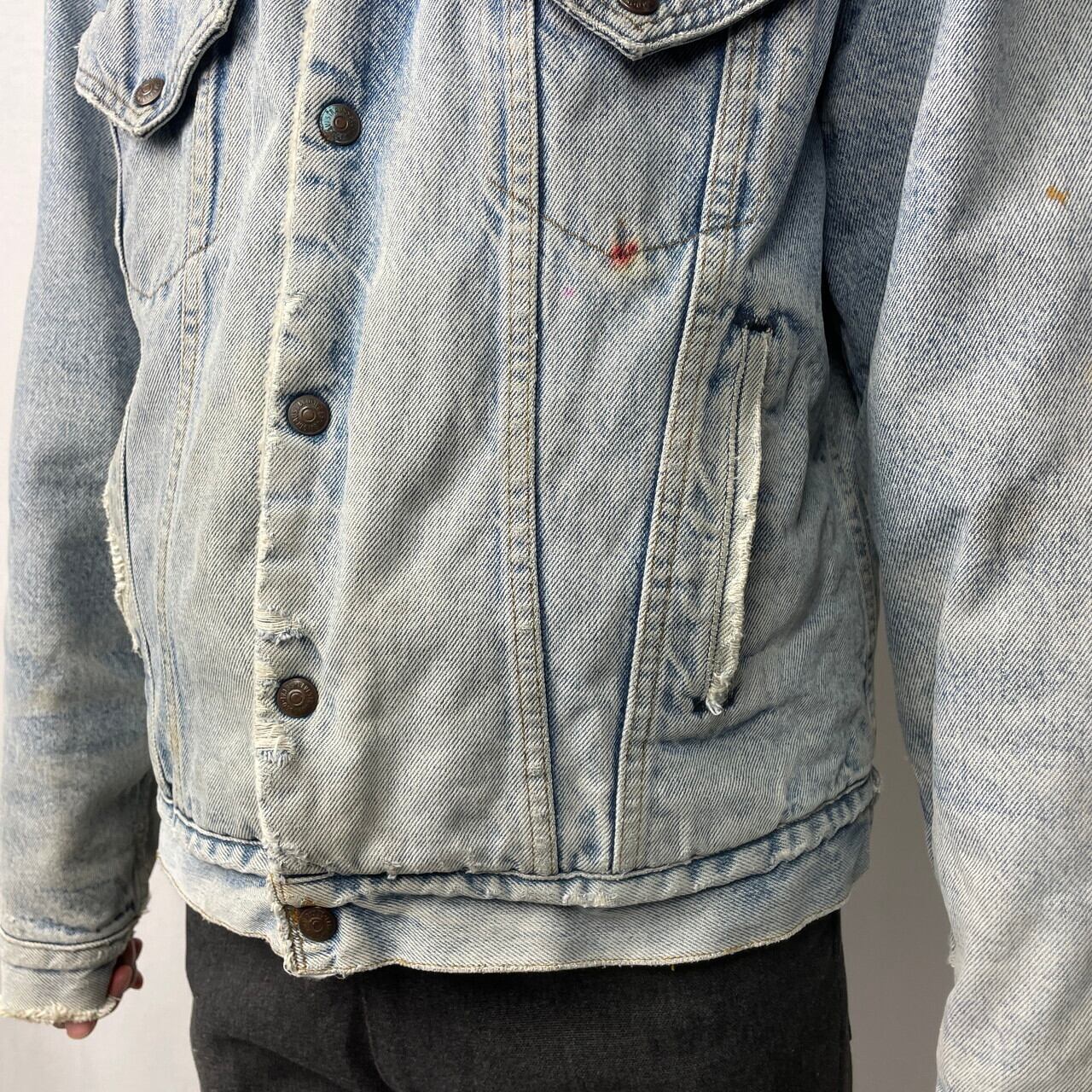 80sヴィンテージリーバイス】M相当ボアカラーデニムランチジャケット  