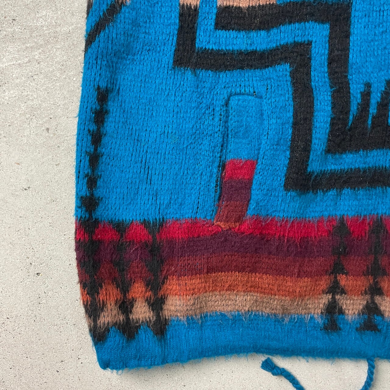 RUMINAHUI エクアドルニットカーディガン ネイティブ柄 ニットパーカー