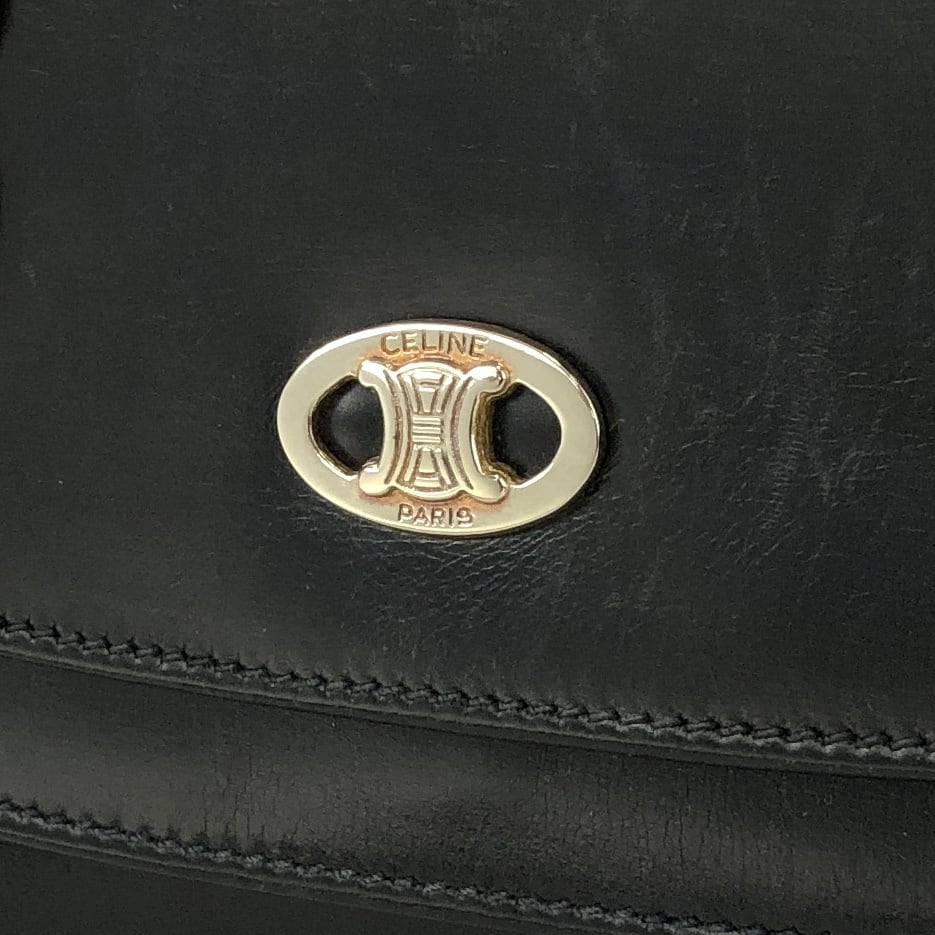 CELINE セリーヌ トリオンフ レザー チェーン ミニバッグ