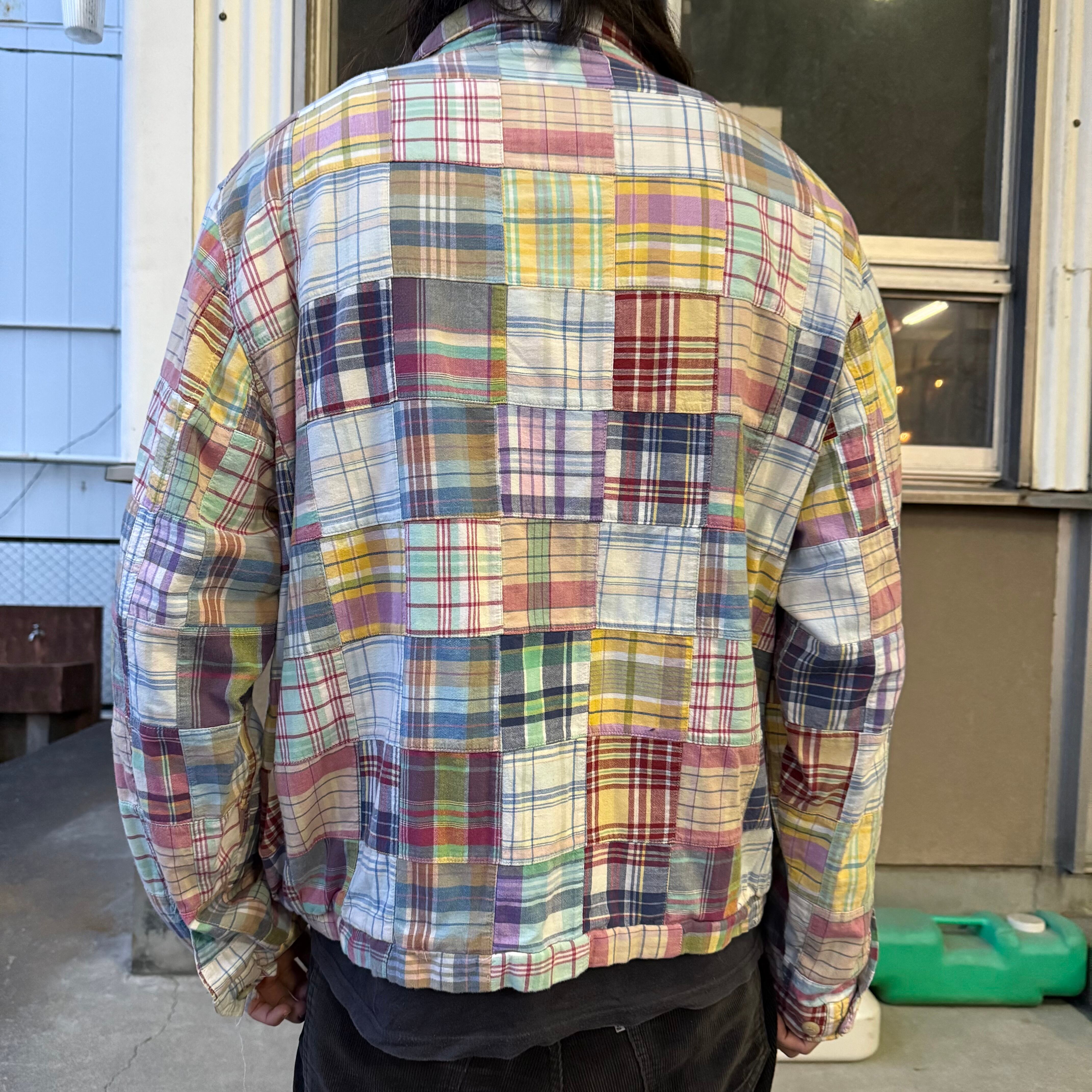90's POLO GOLF Plaid Punchwork Swing Top Jacket SIZE L 90年代