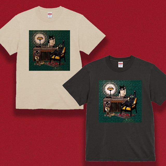 【Tシャツ】DJねこ（2種類）