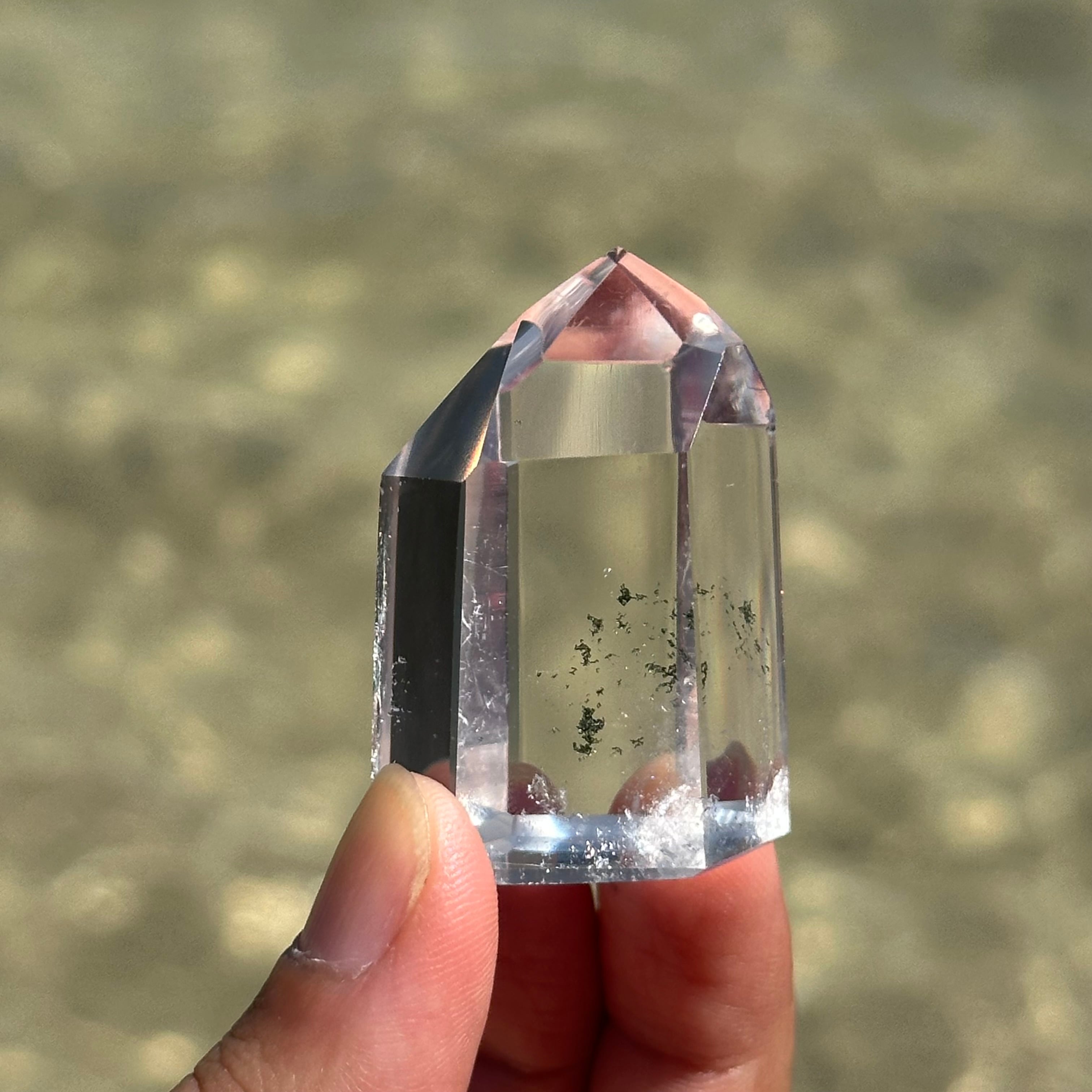 500★特別ご提供★ナチュラルな原石【ブラジル産『紫水晶』ロッククリスタル】❤️ ブラジル産 水晶】ミニ ポイント タワー｜ロッククリスタル・一点もの
