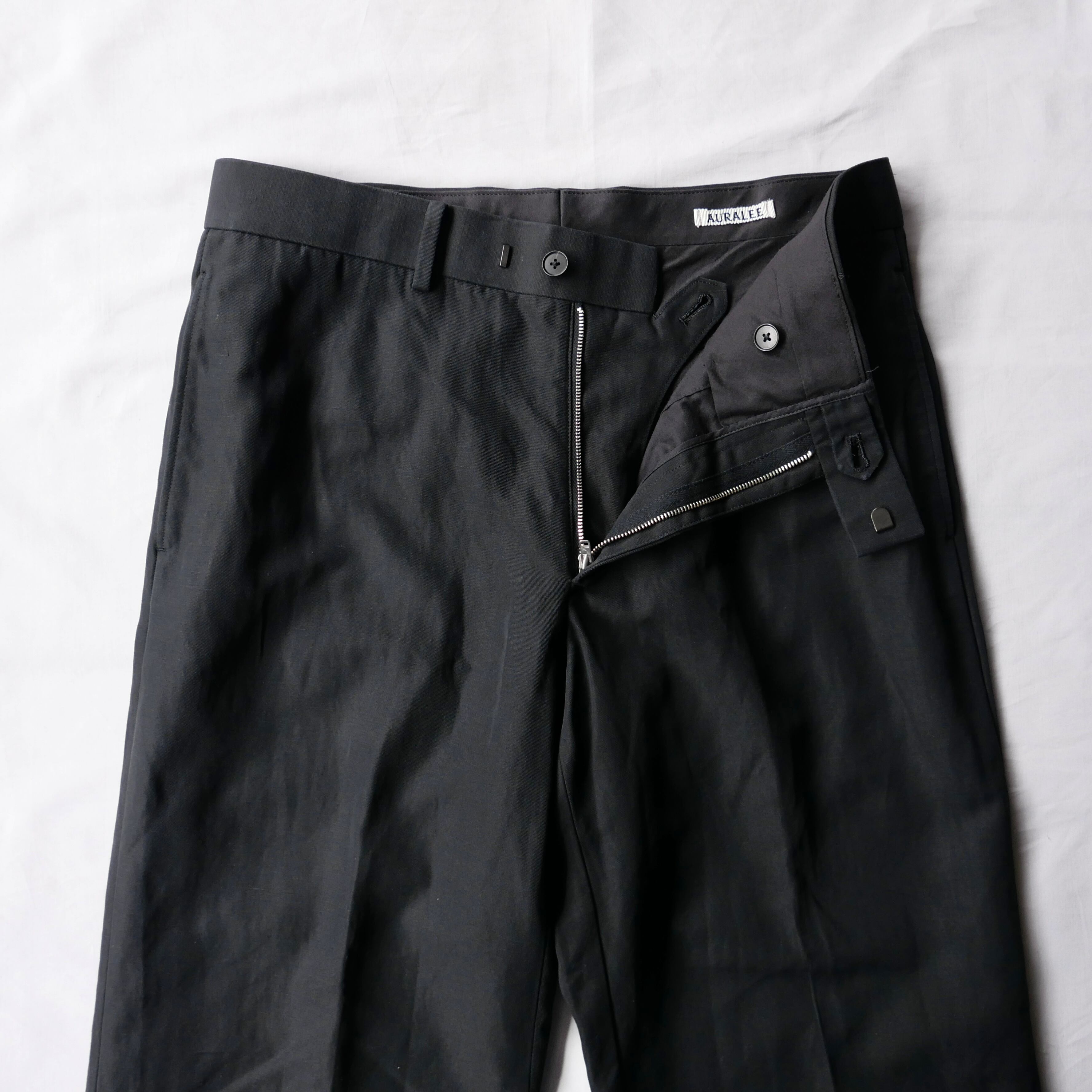 AURALEE 24SS HARD TWIST FINX LINEN CHINO PANTS | safarionline