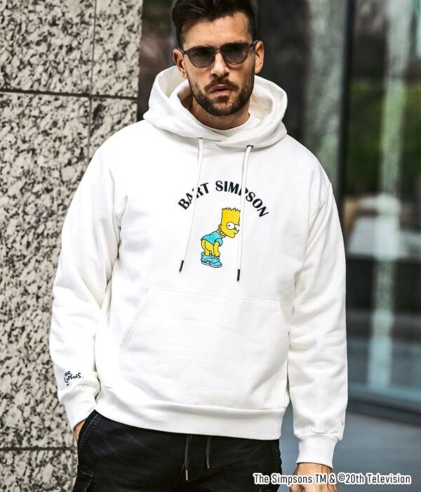 1PIU1UGUALE3 RELAX ウノピゥウノウグァーレトレ リラックス The Simpsons シンプソン パーカー メンズ スウェット フーディ カジュアル 1PIU1UGUALE3 RELAX ウノピゥウノウグァーレトレ リラックス The