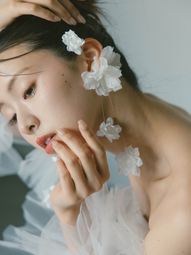 ※再販※【10/23〜発送】flower ear cuff