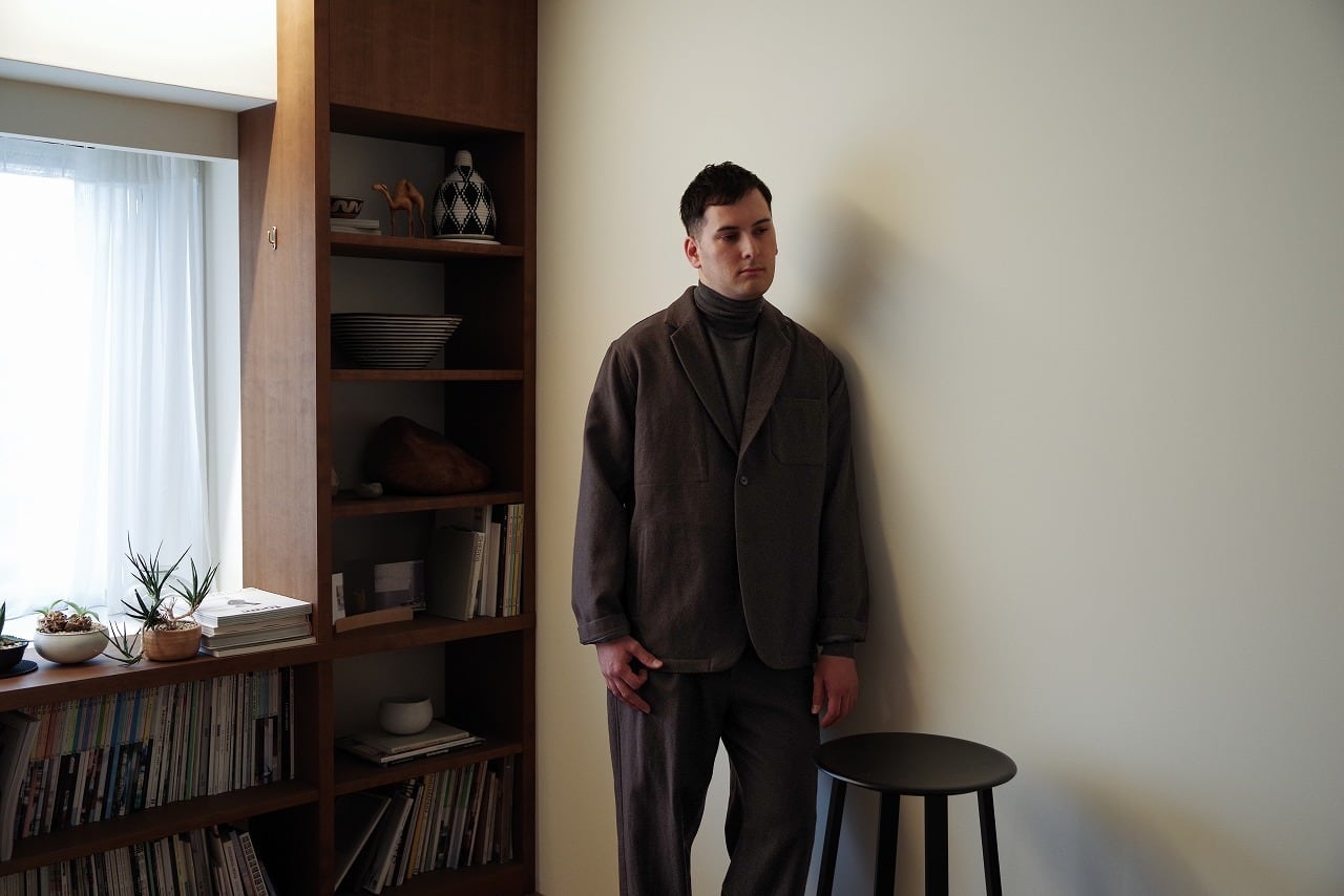 Virgin Wool Washed Twill Jacket