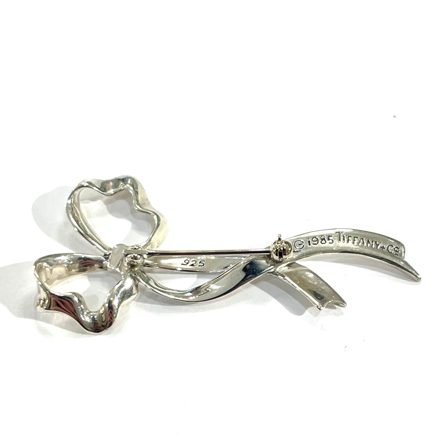 TIFFANY&Co.】2804 1985年製 リボン タイ ブローチ SV925 ヴィンテージ