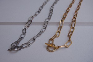 ＜STAINLESS＞PAPER CLIP NECKLACE