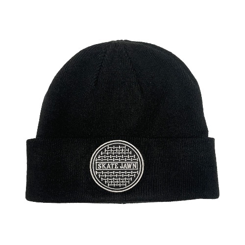 SKATE JAWN【Sewer Cap Patch Beanie - Black】