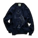 REPORT / AI 破壊 CREW NECK SWEAT NAVY