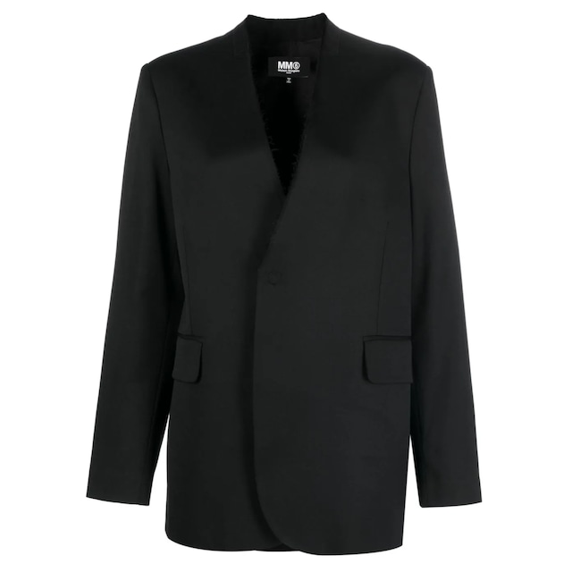 MM6　COLLARLESS JACKET　BLACK