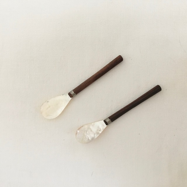 Bali shell&wood tea spoon