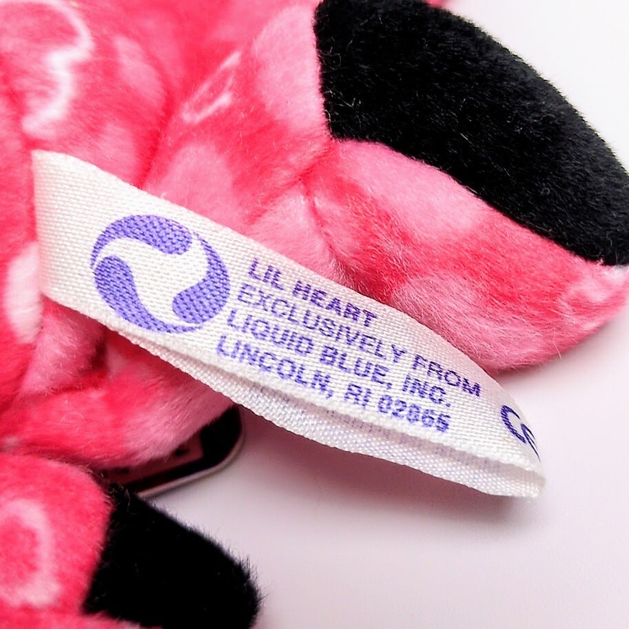 ☆DEADSTOCK / VINTAGE☆ 2001年製【 Grateful Dead(グレイトフルデッド)】5inch 5インチ / Bean Bear / ビーンベア /  ベロなし 舌なし 日本限定  Lil Heart / リル・ハート シリーズA〚アメリカン雑貨 アメトイ〛