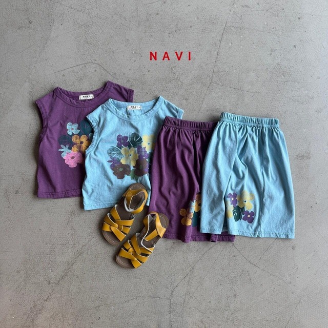 《予約》navi. ¨ flower tank top ¨ 26summer