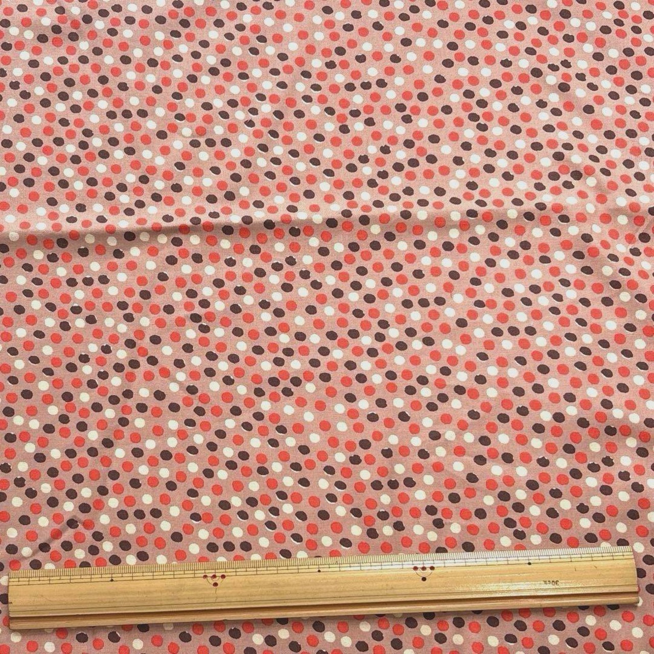 Cdr443-2◆1m◆SM◆綿100%シーチング生地◆小水玉模様