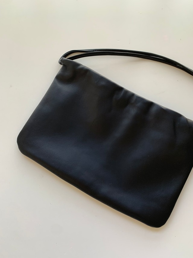 (即納) fl lanel / Leather string bag(medium)