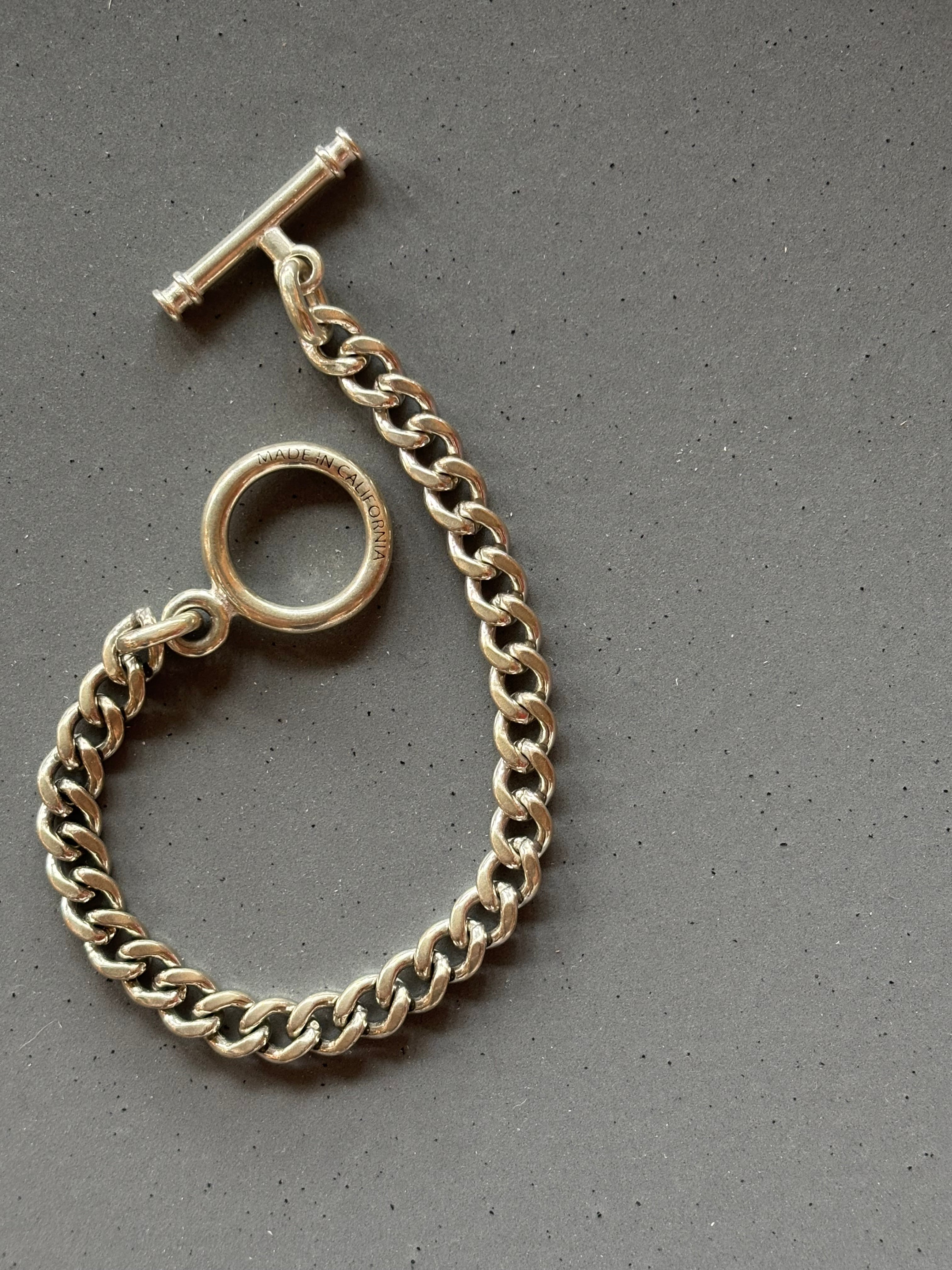 MADE IN CALIFORNIA【T-bar Cuban Bracelet (太さ:小)】 | LARGE LAB TOWN