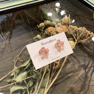 Rocodeco:ワイヤーフラワーピアス