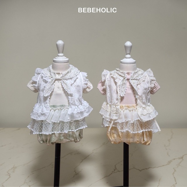 [bebeholic] heart ribbon vest