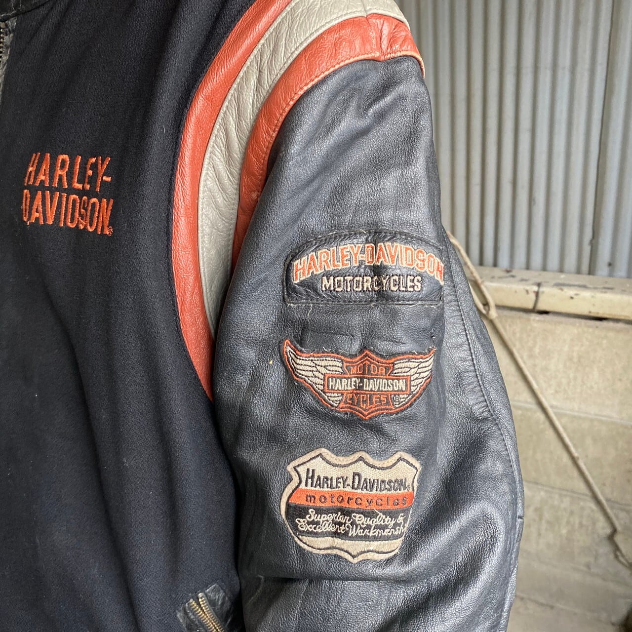 80年代 ビンテージ Harley-Davidson ハーレーダビッドソン ウール  