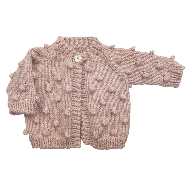 【Restock】THE BLUEBERRY HILL / Popcorn Cardigan / Blush