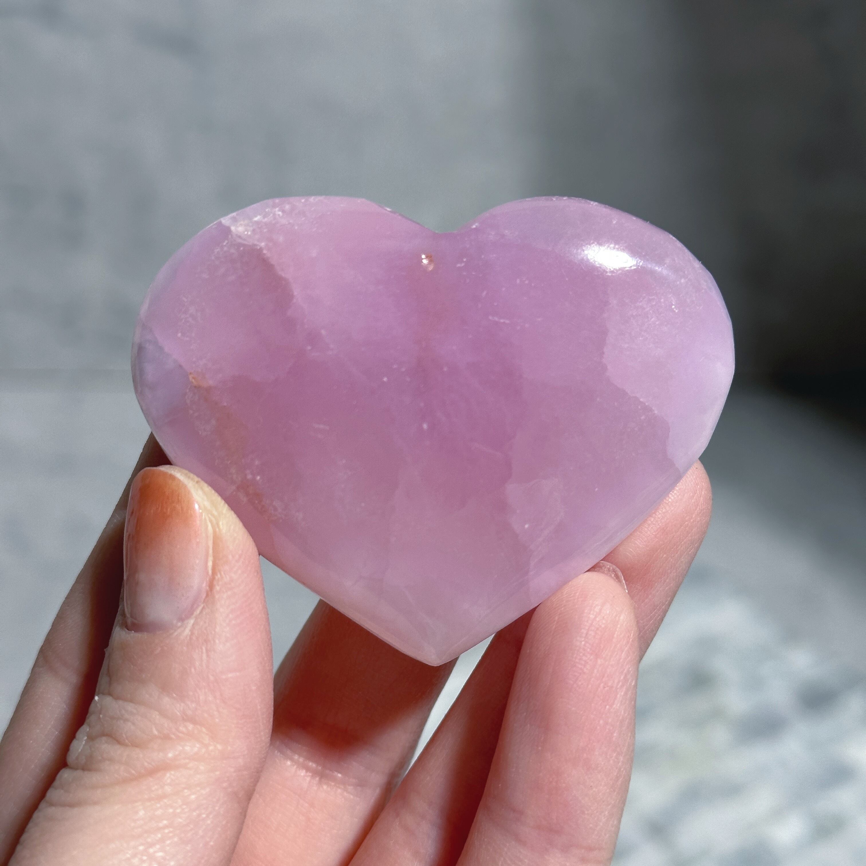 ピンクアラゴナイト ハート01◇Pink Aragonite◇天然石・鉱物
