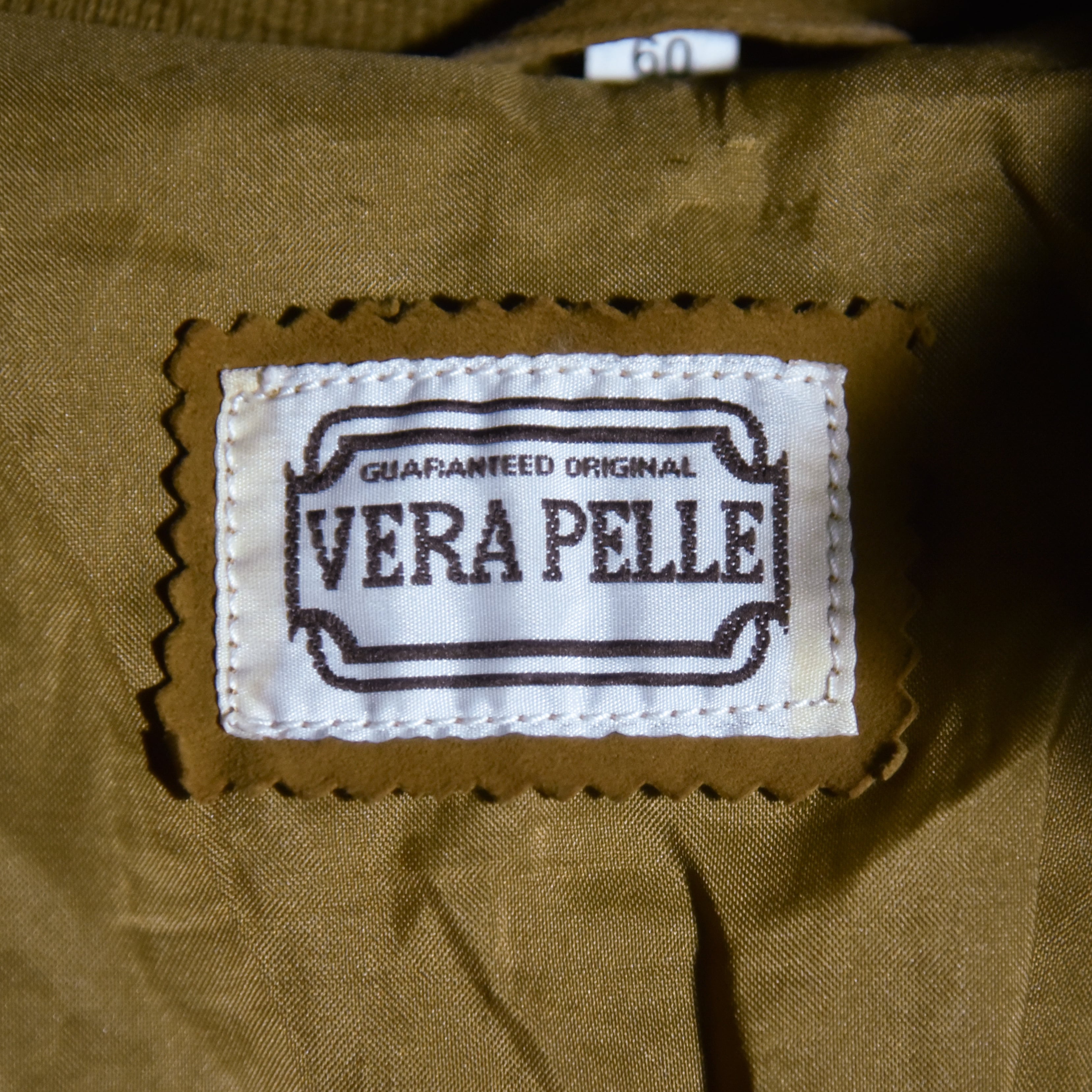 90s Italian Suede Leather Jacket VERA PELLE スエード レザー
