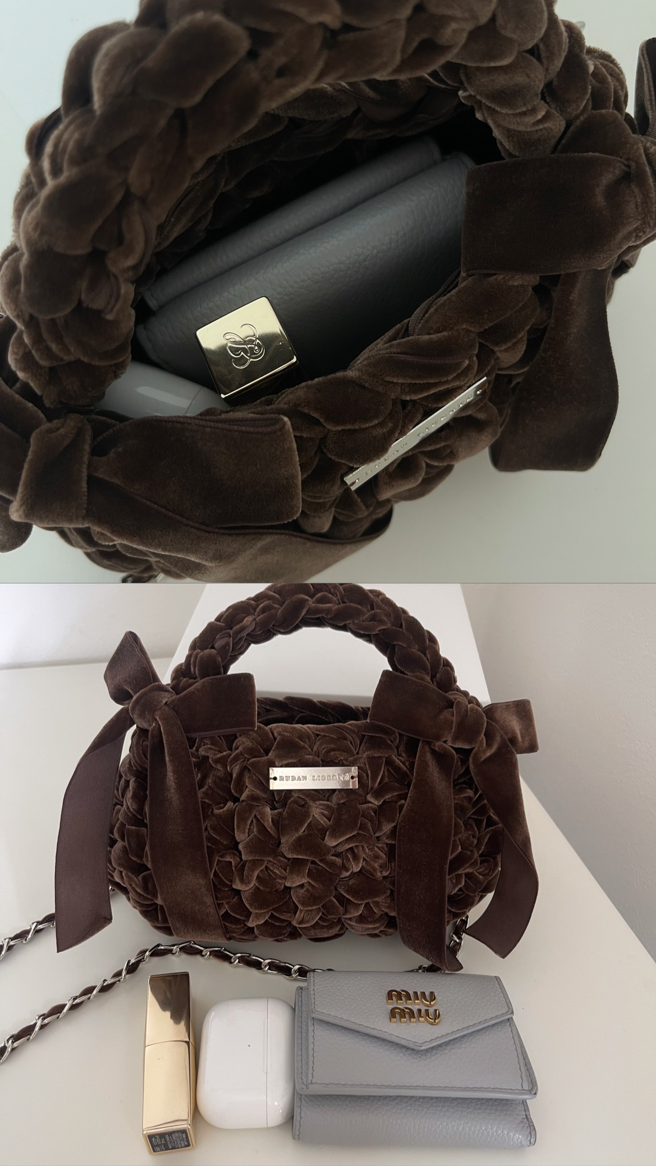 【11/28限定予約販売】velvet ribbon bag  micro