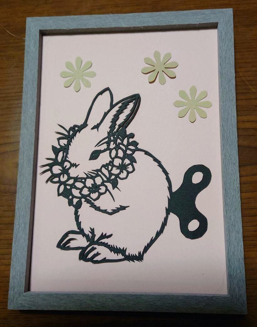 healing切り絵︎ うさぎの祈り うさぎの祈り - healing切り絵