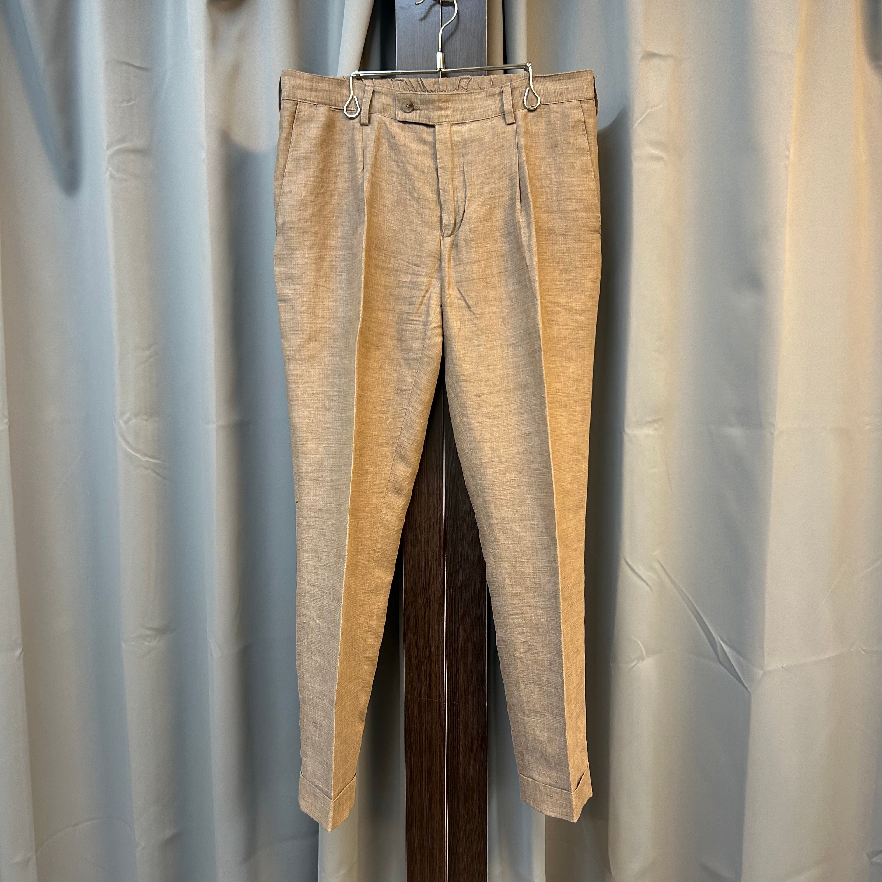 LARDINI BROWN LINEN SUIT《48》 | safarionline