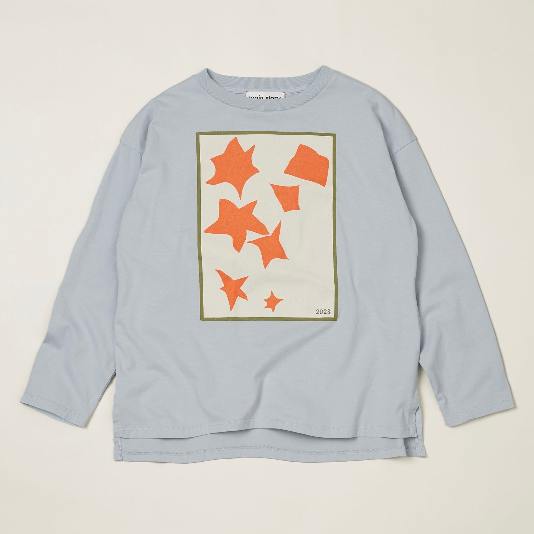 《main story 2023AW》Big Tee / Pearl Blue / 14Y