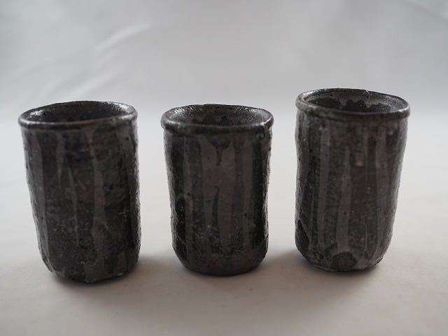 信楽焼 鈴木厳 中鉢 中皿 5客 灰釉 紫釉 和食器 作家物 厳 在銘 色絵平皿G 鈴木工友（中郷窯）直径235×高さ30mm 陶器 信楽焼 | 躍動的
