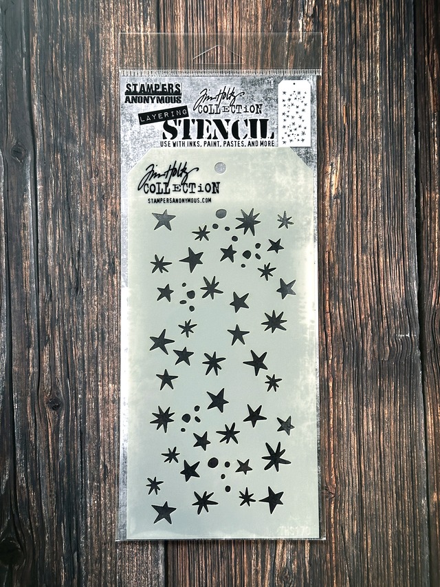 Tim Holtz　タグ型ステンシルシート　Stampers Anonymous Layering Stencil Spellbound THS170【Tim Holtz（ティムホルツ）】[TH-13]