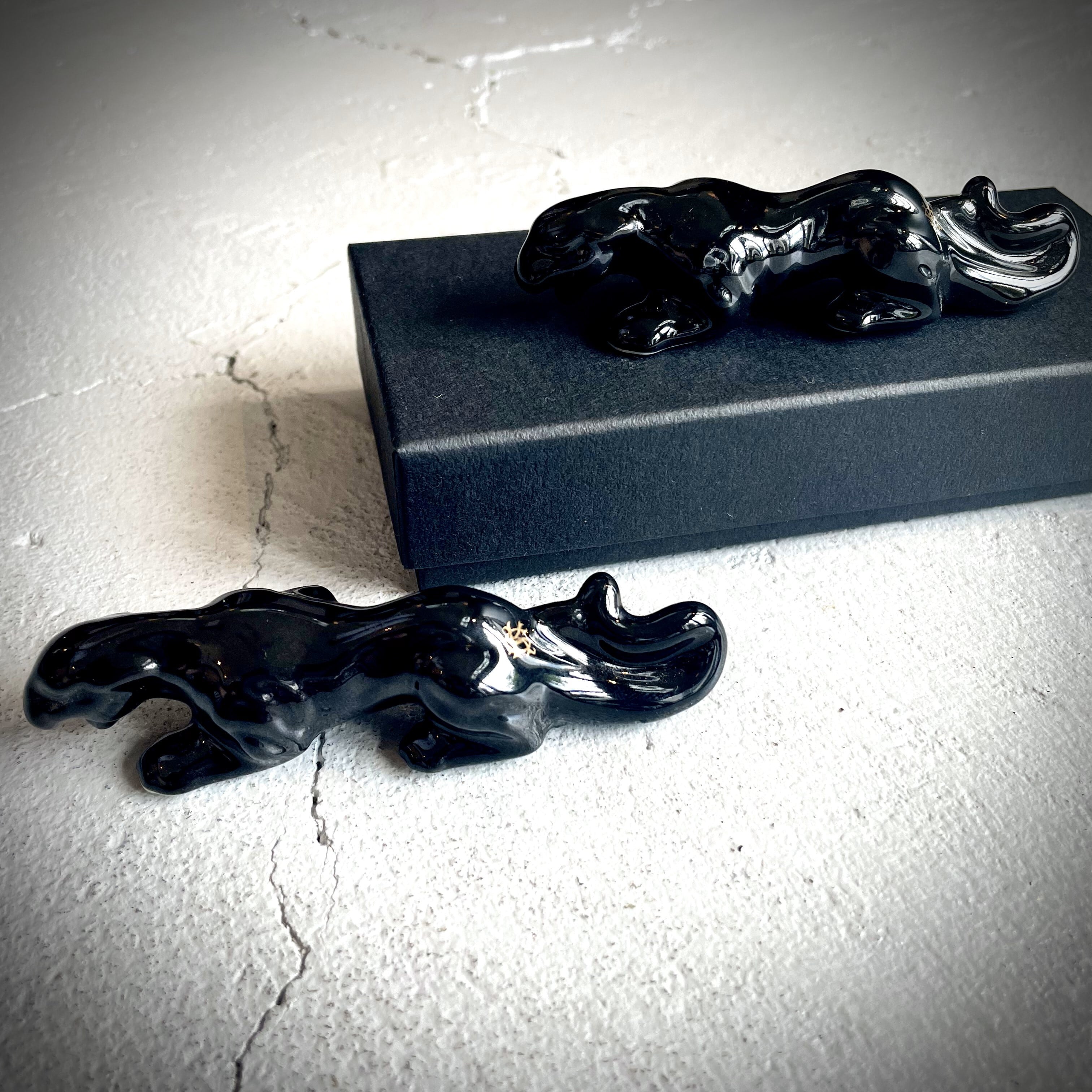 クリッツア オブジェ パンサー 豹 《レア品》 黒豹 置物 Black Panther